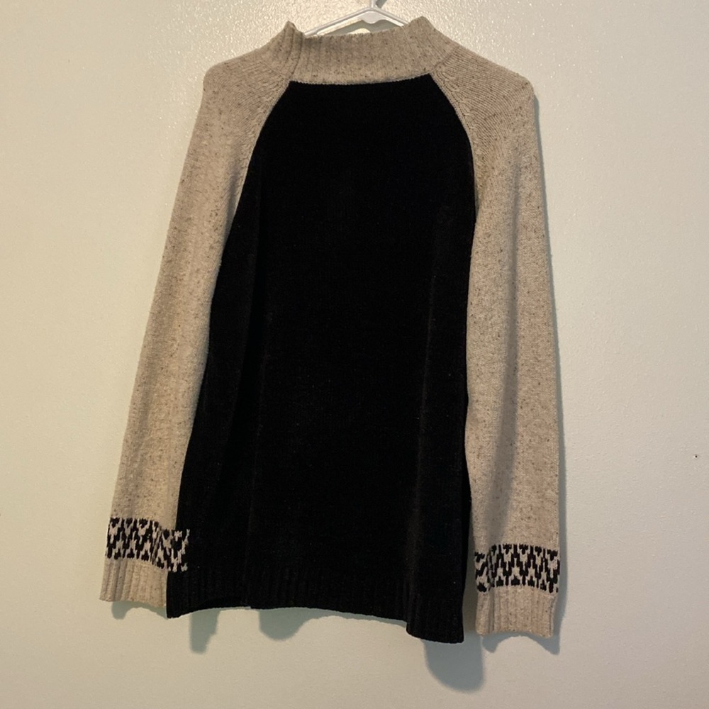 Russ Beige and Black Nordic Knit Sweater - Picture 5 of 11